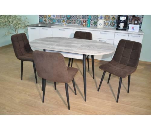 Обеденная группа Стиль Бетон темный/ бид 10 №13