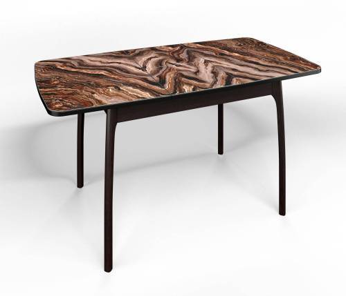 Стол СМ-8 Флорида опора массив изогнутая венге