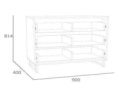 НМ 014.25 Фолк Комод Дуб Гранж Песочный