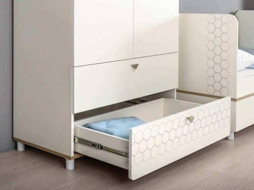 Эйп шкаф для одежды 13.334 Белый/Дуб белый