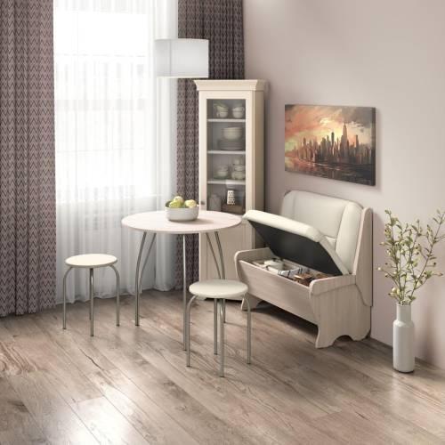 Скамья Лотос 950 ясень светлый/крем