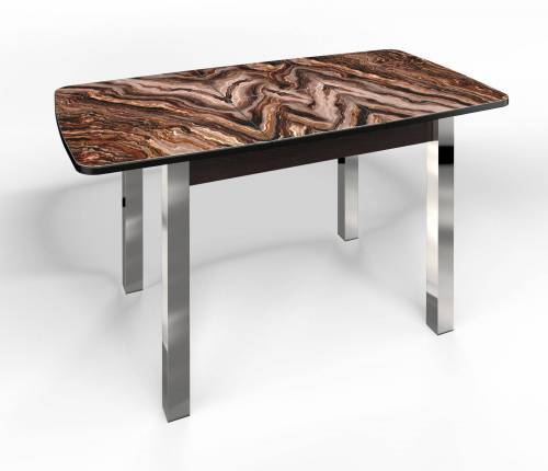 Стол СМ-8 Флорида ноги окрас квадратный венге/хром