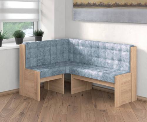 Угловая скамья Квадро дуб сонома/ Лагуна