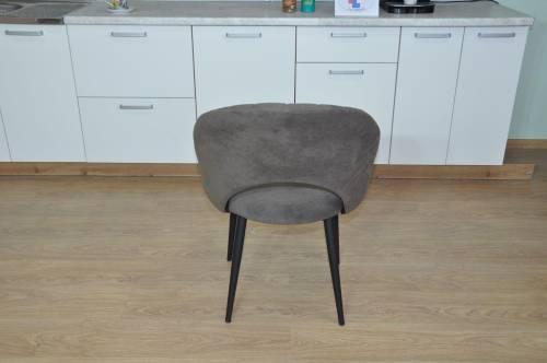 Стул Д 2 черный/велюр коричневый