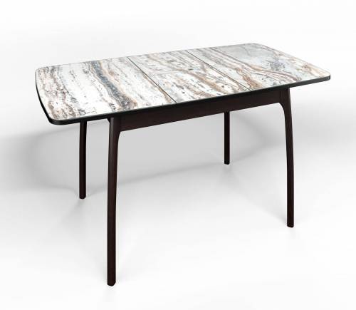 Стол СМ-2 Флорида опора массив изогнутая венге