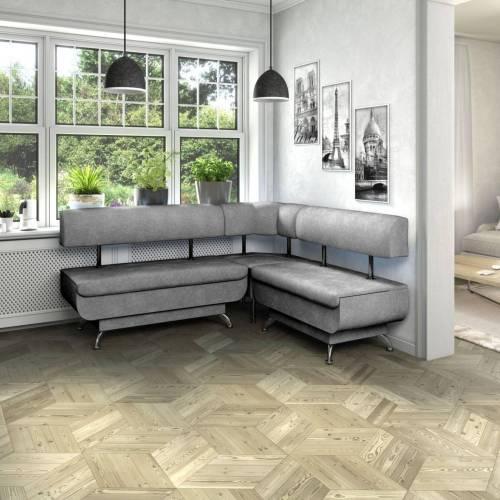 Кухонный уголок Валенсия велюр графит