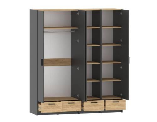 Спальня Оттавия 9 / Антрацит / Дуб Крафт Золотой