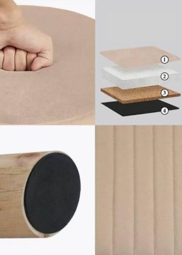 А9 Банкетка стеганная (на ножках), №N04 Бежевый