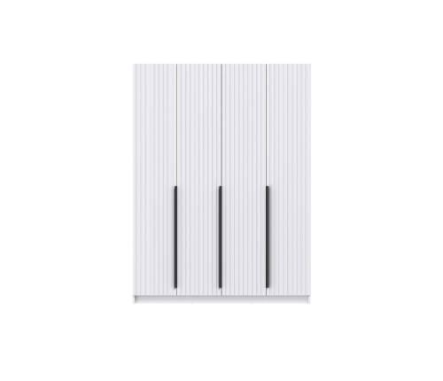 Шкаф для одежды 67.13 "Брандо" (4-х дв.) МДФ Белый