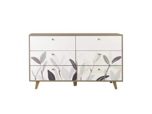 Комод 56.02 Адажио дуб сонома / белый