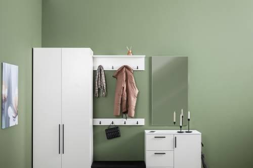 Зеркало Эйр 17.13, Белый PE шагрень