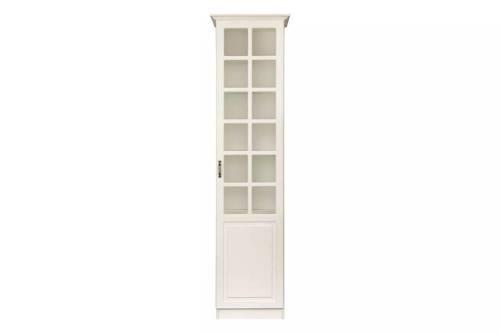 Ливерпуль Шкаф - витрина Белый/Ясень ваниль