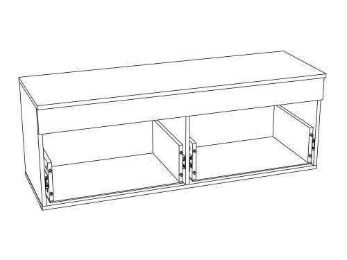 НМ 040.72 Тумба Ливорно/дуб бунратти / софт графит