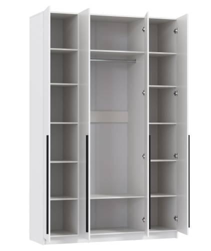 Шкаф для одежды 67.09 "Брандо" (4-х дв.) ЛДСП Белый