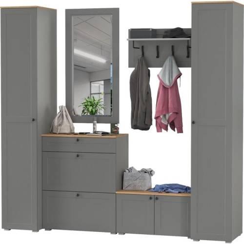 Прихожая Остин №59 Графит/дуб золотой