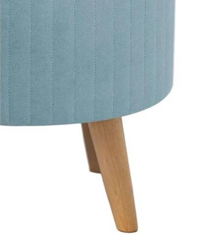 А-1 Пуф круглый стеганный (на ножках), №21 Бирюза