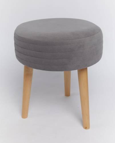 Табурет с мягким сиденьем (на ножках), №25 Серый
