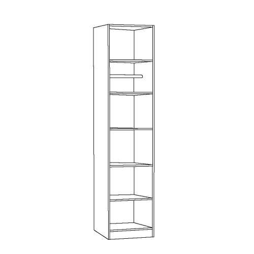 Ливерпуль Шкаф 13.27.01 Белый/Ясень ваниль