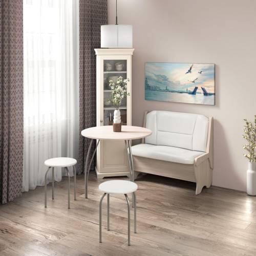 Скамья Лотос 950 ясень светлый/милк