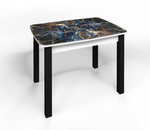 Стол СМ-5 Флорида ноги окрас квадратный белый/черный