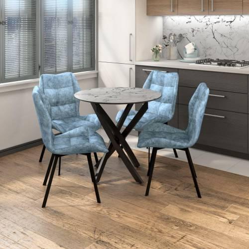 Столовая группа Монако-Рим / СМ-1 / Велюр Лагуна