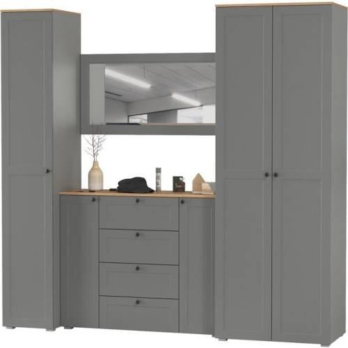 Прихожая Остин №55 Графит/дуб золотой