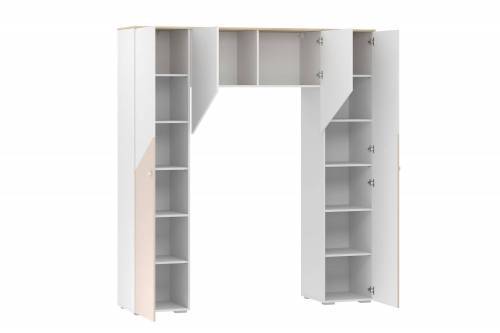 Шкаф комбинированный НМ 041.45 Банни Дуб сонома/белый/бисквит