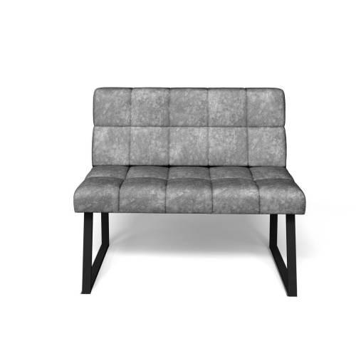 Кухонный диван Реал РМД 1100 / Велюр Графит / Черный муар